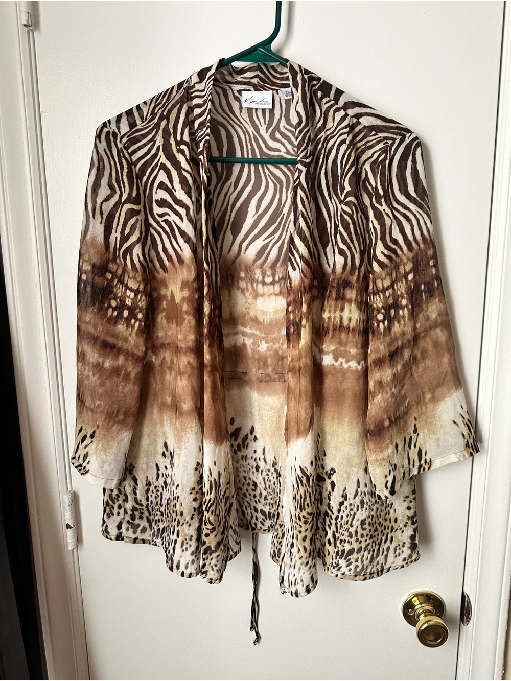 Kim Rogers Animal Print Women’s Top